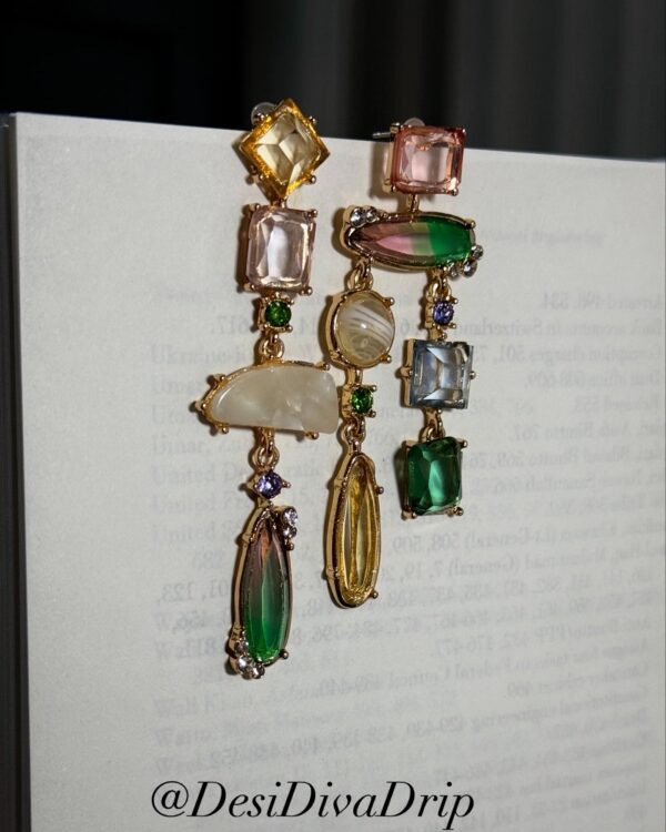 Vintage Bohemian rainbow earrings