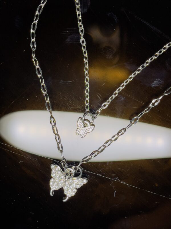 Double layer clavicle butterfly chain - Image 2