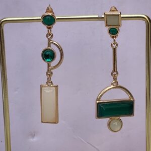 Green Drop Earrings