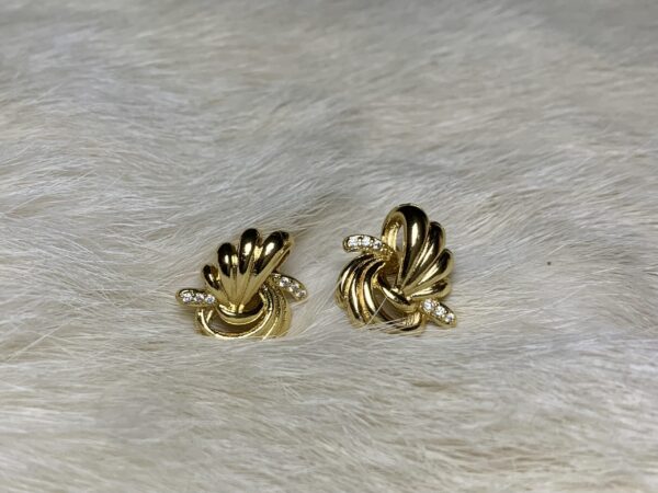 Vintage tangled zircon studs - Image 2