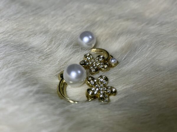 Blooming Petals and Pearls Studs - Image 3