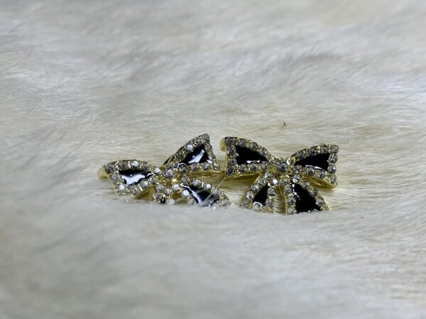 Zircon studded black bow-affair - Image 2